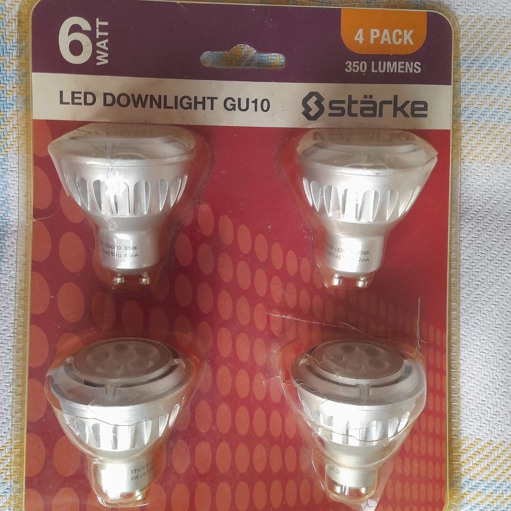 4 pack 6 watt 350 lumens LED downlight GU10 by Starke - Picture 3 of 3